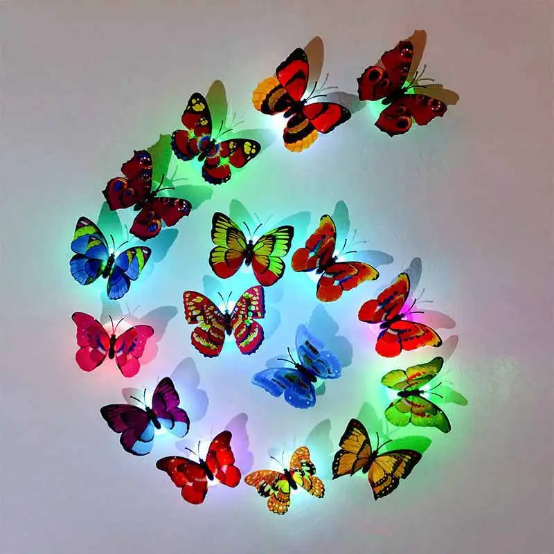 Butterfly Home Decor Well Light Night 2 Pieces
